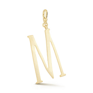 18K Gold-Plated Plaza Large Letter M Charm