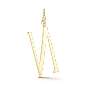 18K Gold-Plated Plaza Large Letter N Charm