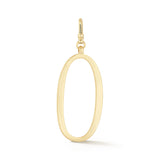 18K Gold-Plated Plaza Large Letter O Charm