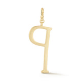 18K Gold-Plated Plaza Large Letter P Charm