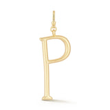 18K Gold-Plated Plaza Large Letter P Charm
