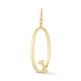 18K Gold-Plated Plaza Large Letter Q Charm