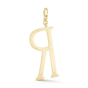 18K Gold-Plated Plaza Large Letter R Charm