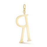 18K Gold-Plated Plaza Large Letter R Charm