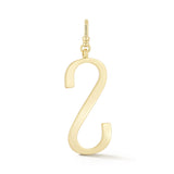 18K Gold-Plated Plaza Large Letter S Charm