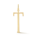 18K Gold-Plated Plaza Large Letter T Charm