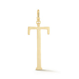 18K Gold-Plated Plaza Large Letter T Charm