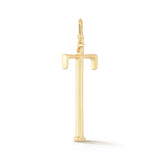 18K Gold-Plated Plaza Large Letter T Charm