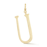 18K Gold-Plated Plaza Large Letter U Charm