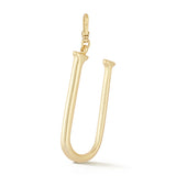 18K Gold-Plated Plaza Large Letter U Charm