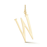 18K Gold-Plated Plaza Large Letter W Charm