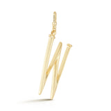 18K Gold-Plated Plaza Large Letter W Charm