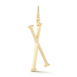 18K Gold-Plated Plaza Large Letter X Charm