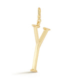 18K Gold-Plated Plaza Large Letter Y Charm