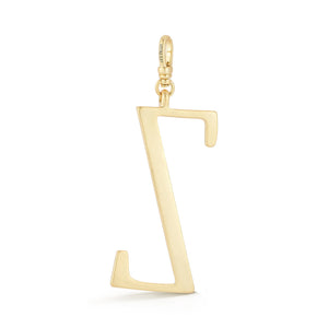 18K Gold-Plated Plaza Large Letter Z Charm