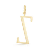 18K Gold-Plated Plaza Large Letter Z Charm