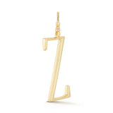 18K Gold-Plated Plaza Large Letter Z Charm