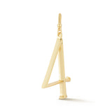 18K Gold-Plated Plaza Large Number 4 Charm