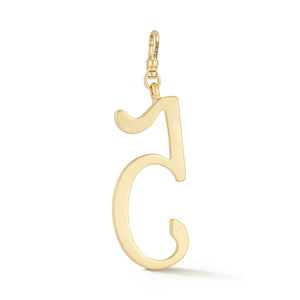 18K Gold-Plated Plaza Large Number 5 Charm