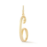 18K Gold-Plated Plaza Large Number 6 Charm
