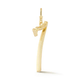 18K Gold-Plated Plaza Large Number 7 Charm