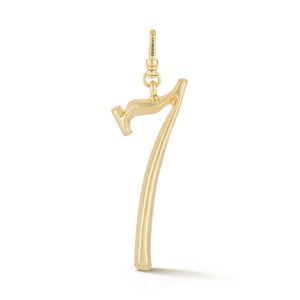 18K Gold-Plated Plaza Large Number 7 Charm