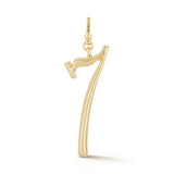 18K Gold-Plated Plaza Large Number 7 Charm