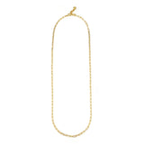 18K Gold-Plated Plaza Rectangle Chain Long Necklace