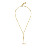 18K Gold-Plated Plaza Rectangle Chain Short Necklace