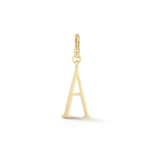 18K Gold-Plated Plaza Small Letter A Charm