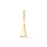 18K Gold-Plated Plaza Small Letter A Charm