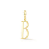 18K Gold-Plated Plaza Small Letter B Charm