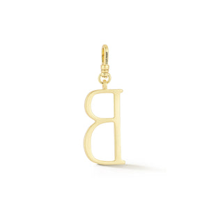 18K Gold-Plated Plaza Small Letter B Charm