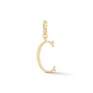 18K Gold-Plated Plaza Small Letter C Charm