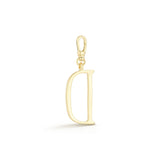 18K Gold-Plated Plaza Small Letter D Charm