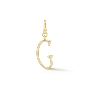 18K Gold-Plated Plaza Small Letter G Charm