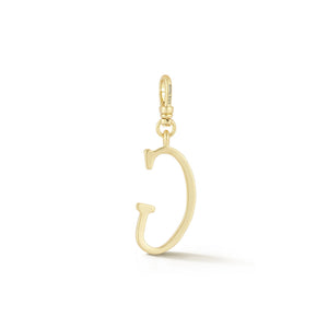 18K Gold-Plated Plaza Small Letter G Charm