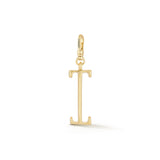 18K Gold-Plated Plaza Small Letter I Charm