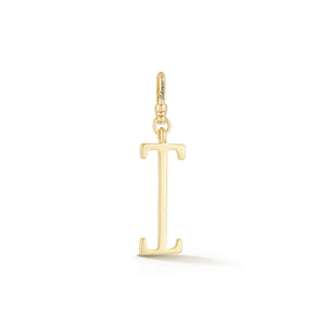 18K Gold-Plated Plaza Small Letter I Charm
