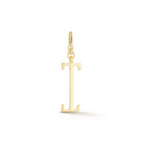 18K Gold-Plated Plaza Small Letter I Charm