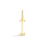 18K Gold-Plated Plaza Small Letter I Charm