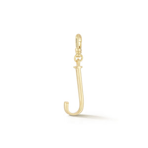 18K Gold-Plated Plaza Small Letter J Charm