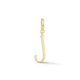 18K Gold-Plated Plaza Small Letter J Charm