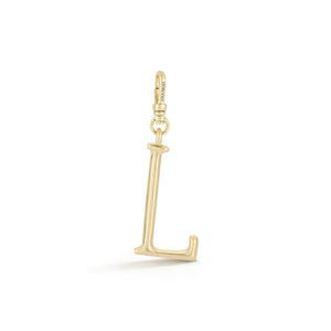 18K Gold-Plated Plaza Small Letter L Charm
