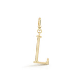 18K Gold-Plated Plaza Small Letter L Charm
