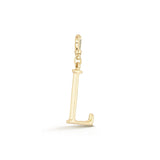 18K Gold-Plated Plaza Small Letter L Charm