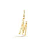 18K Gold-Plated Plaza Small Letter M Charm