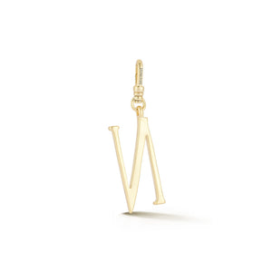 18K Gold-Plated Plaza Small Letter N Charm