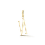 18K Gold-Plated Plaza Small Letter N Charm