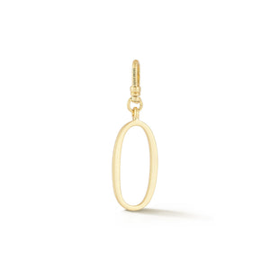 18K Gold-Plated Plaza Small Letter O Charm